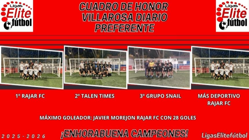 CUADROS DE HONOR. SEDE VILLAROSA DIARIO PREFERENTE
